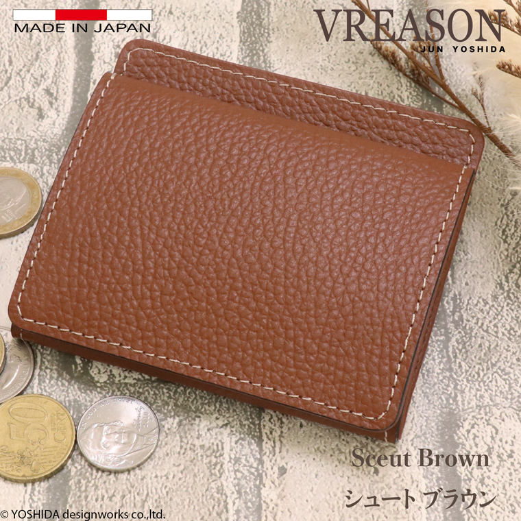 【 ボックス ミニ 財布 】 折り財布 折財布 日本製 本革 ジョバンニ レディース レザー 牛革 コンパクト 薄い スリム 小さい ミャッシュレス VREASON ヴレアゾン | VREASON | 07