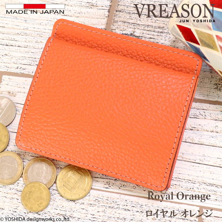 【 ボックス ミニ 財布 】 折り財布 折財布 日本製 本革 ジョバンニ レディース レザー 牛革 コンパクト 薄い スリム 小さい ミャッシュレス VREASON ヴレアゾン | VREASON | 04