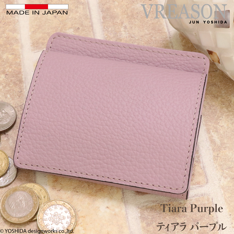 【 ボックス ミニ 財布 】 折り財布 折財布 日本製 本革 ジョバンニ レディース レザー 牛革 コンパクト 薄い スリム 小さい ミャッシュレス VREASON ヴレアゾン | VREASON | 09