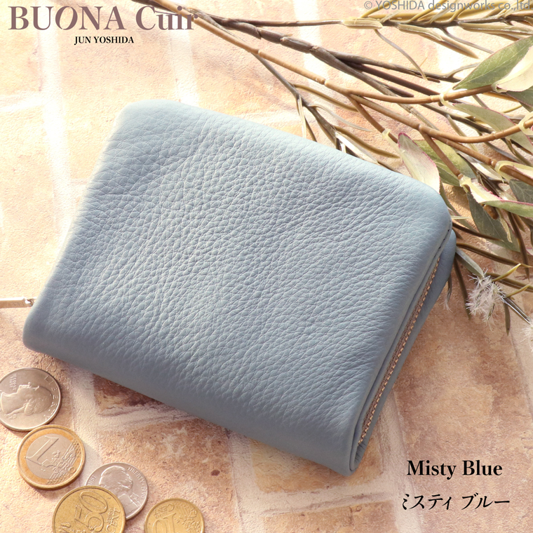 【 ラウンド ギャルソン 折り財布 】 BUONA Cuir ボナキュイール エトナ レディース 財布 サイフ 内縫い ラウンドファスナー 日本製 本革 レザー 牛革 革 人気 | VREASON | 06