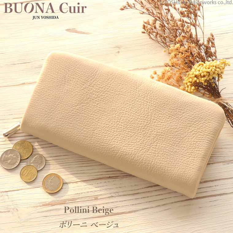 【 ラウンド ギャルソン 長財布 】 BUONA Cuir ボナキュイール エトナ レディース 財布 サイフ 内縫い ラウンドファスナー 日本製 本革 レザー 牛革 革 皮 人気 | VREASON | 05