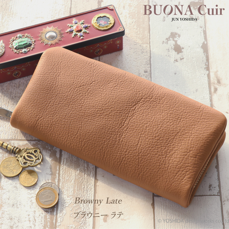 【 ラウンド ギャルソン 長財布 】 BUONA Cuir ボナキュイール エトナ レディース 財布 サイフ 内縫い ラウンドファスナー 日本製 本革 レザー 牛革 革 皮 人気 | VREASON | 04