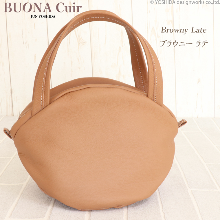 BUONA Cuir ボナキュイール エトナ ナッツ ハンドバッグ S レディース 日本製 国産 本革 レザー 牛革 革 皮 人気 ハンド バッグ 軽い 軽量 ソフト おしゃれ 防水 | VREASON | 04