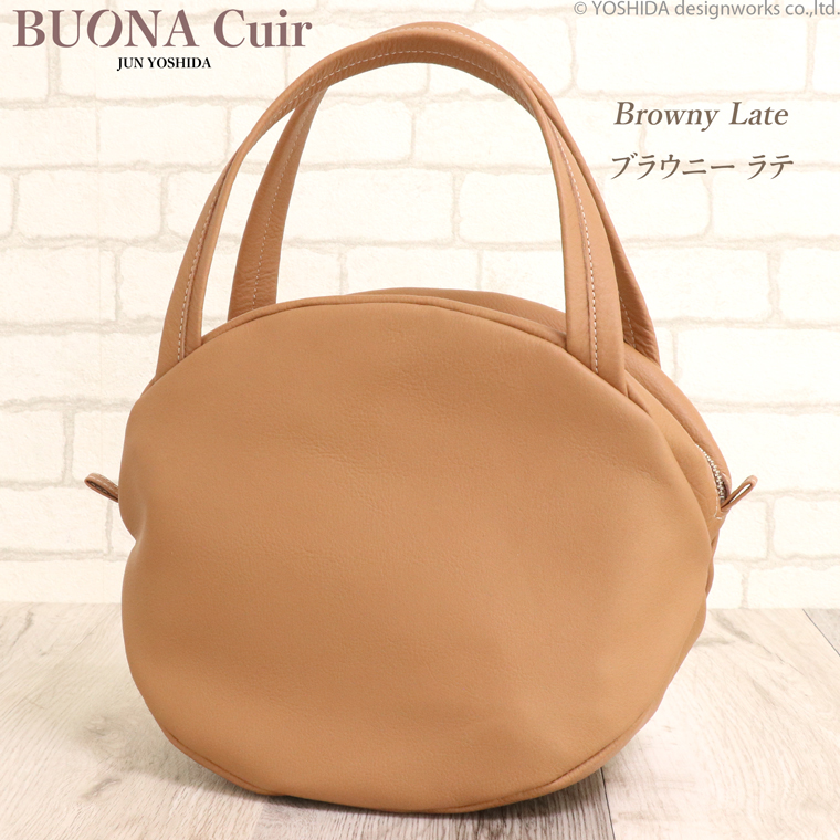 BUONA Cuir ボナキュイール エトナ ナッツ ハンドバッグ M レディース 日本製 国産 本革 レザー 牛革 革 皮 人気 ハンド バッグ 軽い 軽量 ソフト おしゃれ 防水 | VREASON | 04