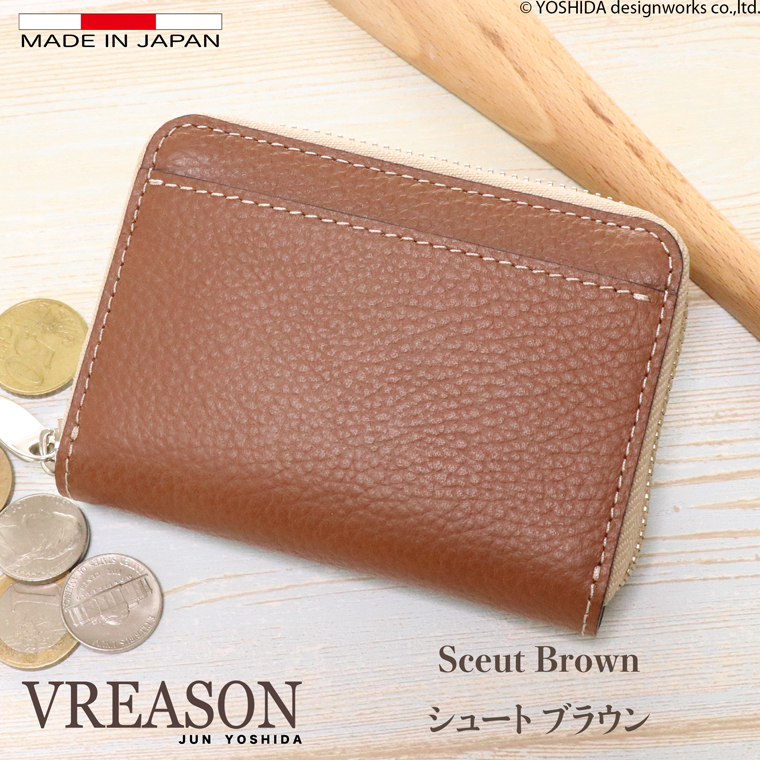 【 じゃばら ラウンド 折り財布 】 日本製 本革 ジョバンニ レディース レザー 牛革 財布 折財布 使いやすい ギャルソン コンパクト 小さな 小さい ミニ VREASON | VREASON | 07