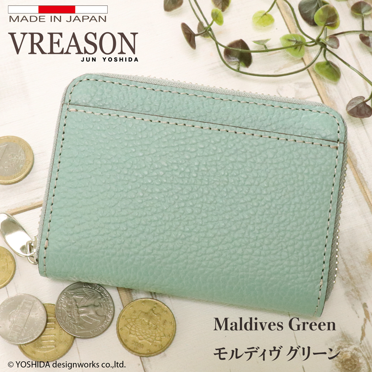 【 じゃばら ラウンド 折り財布 】 日本製 本革 ジョバンニ レディース レザー 牛革 財布 折財布 使いやすい ギャルソン コンパクト 小さな 小さい ミニ VREASON | VREASON | 02