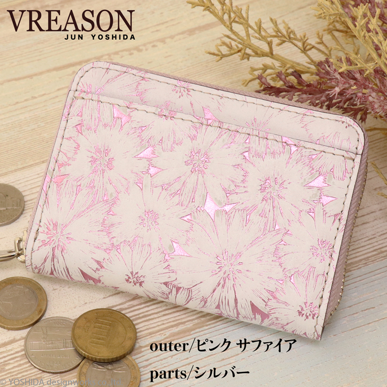 【 じゃばら ラウンド 折り財布 】 日本製 本革 デイジー レディース レザー 牛革 財布 折財布 使いやすい ギャルソン コンパクト 小さな 小さい ミニ VREASON | VREASON | 03