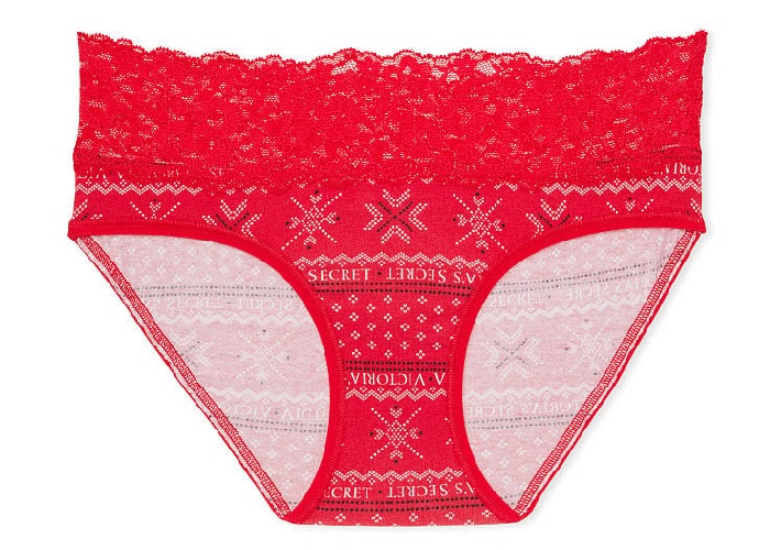 ヴィクトリアシークレット エプロンテディ ショーツセット S レッド 赤 Victoria's Secret - □新品□Victoria's secret デザインレース