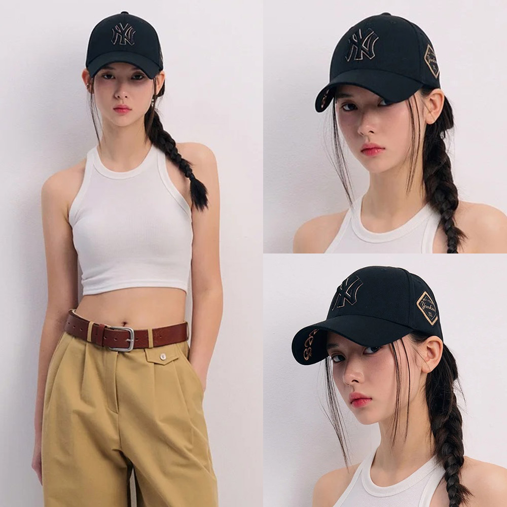 ★韓国の人気★【COVERNAT】★BASEBALL GRAPHIC LONG SLEEV.E★ MLB Korea 】 コットン ボールキャップ N-COVER BALL CAP | F