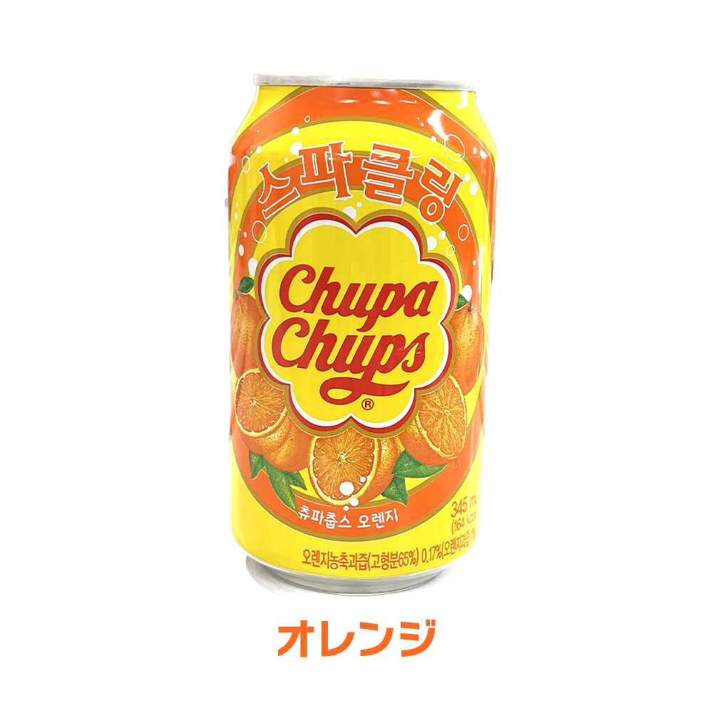 チュッパチャプス チュッパチャップス ジュース ドリンク 炭酸飲料 オレンジ ストロベリー グレープ 6本セット