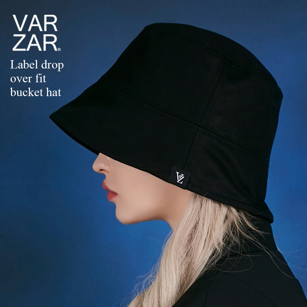 バザール バケットハット 正規品 国内発送 帽子 深め 韓国 人気 ファッション レディース スタッズ VARZAR Label drop over  fit bucket hat 592
