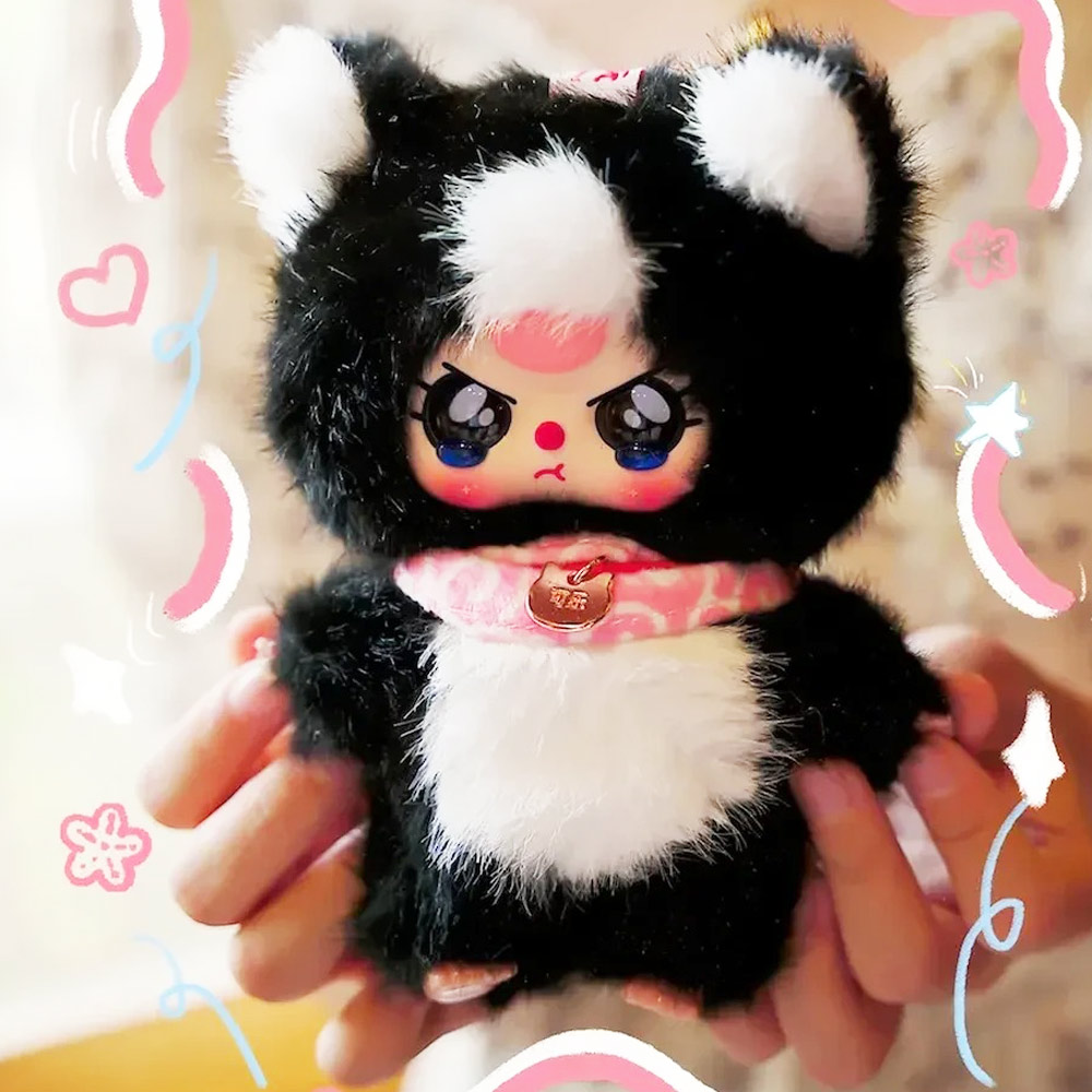 ぬいぐるみキーホルダー 猫 ねこ ふわふわ かわいい 可愛い 中国 海外