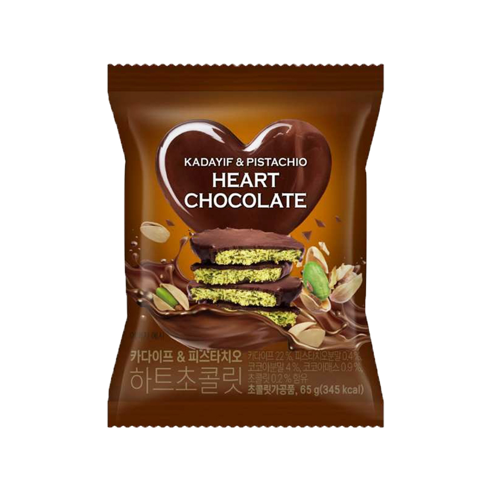 ハート型ドバイチョコレート65g : いただきプラザ Yahoo!店