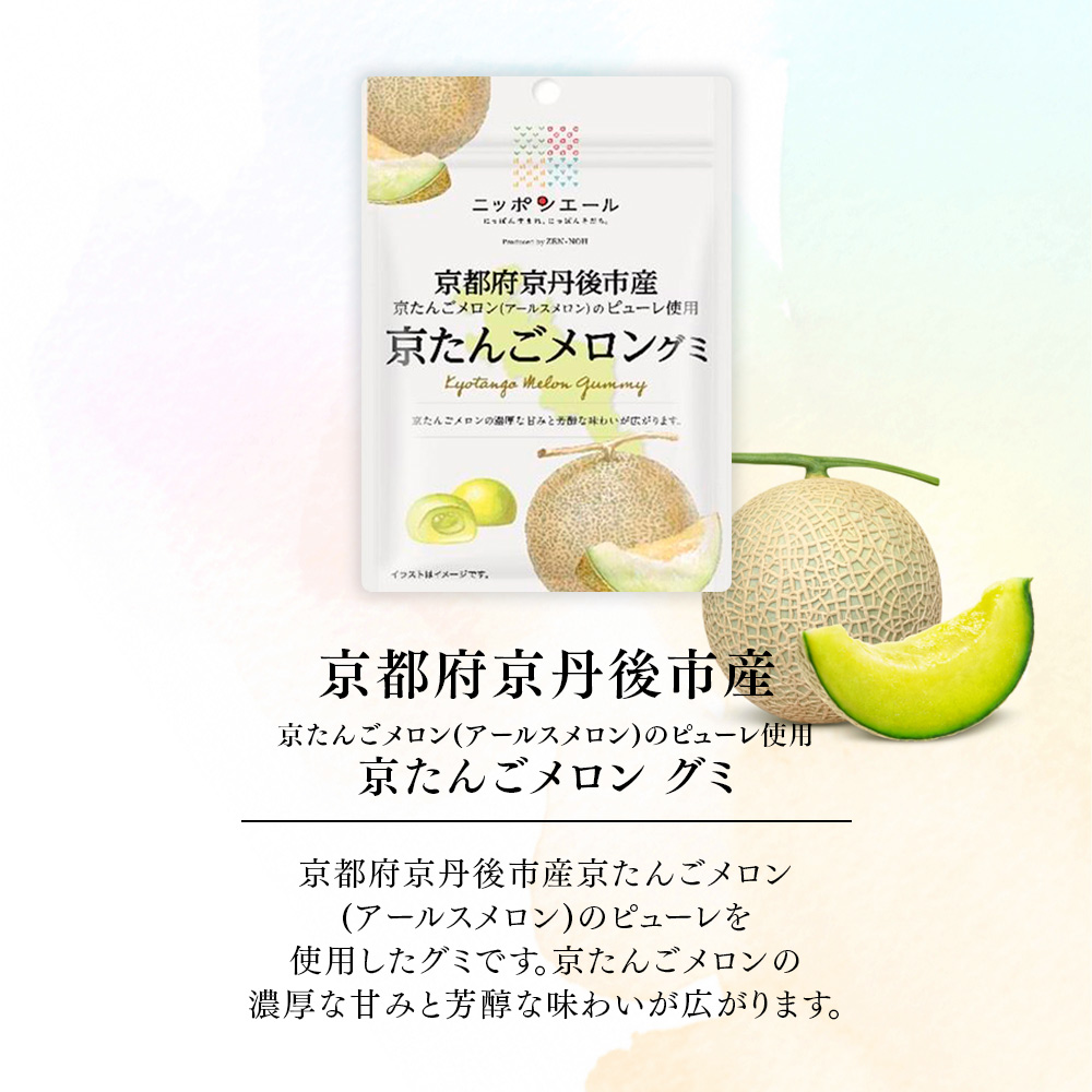 全農 ご当地グミ ニッポンエール 京都府産 京たんごメロングミ