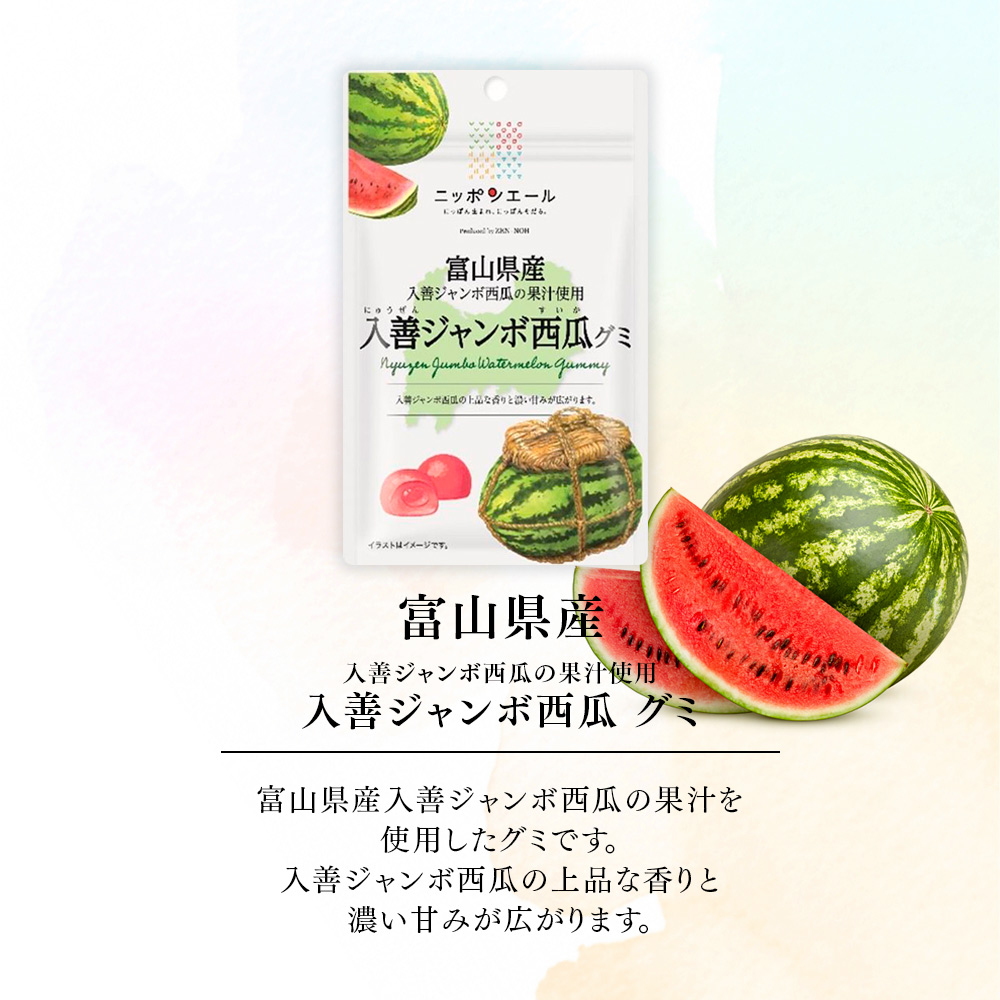 ご当地グミ ニッポンエール 富山県産 入善ジャンボ西瓜グミ