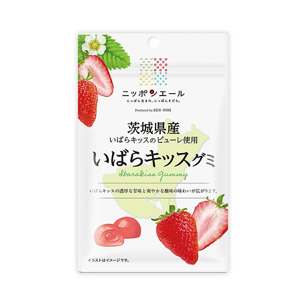 ご当地グミ ニッポンエール 茨城県産 いばらキッスグミ