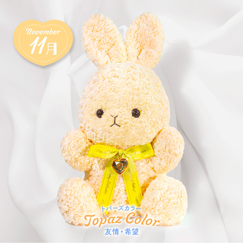 YELL（おもちゃ） ぬいぐるみ うさぎ 動物 ハッピーバースカラー