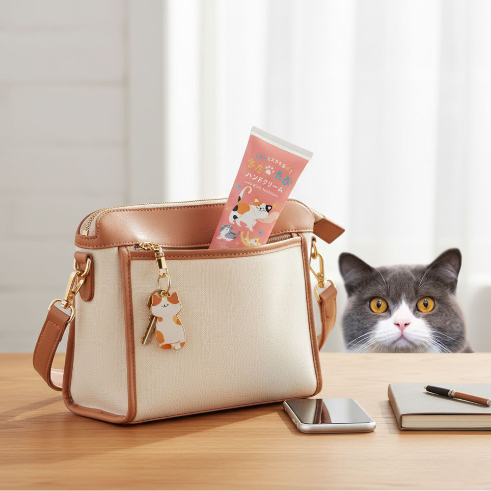 ハンドクリーム 猫 ねこ 無香料 べたつかない ネコが大好きなまたたび