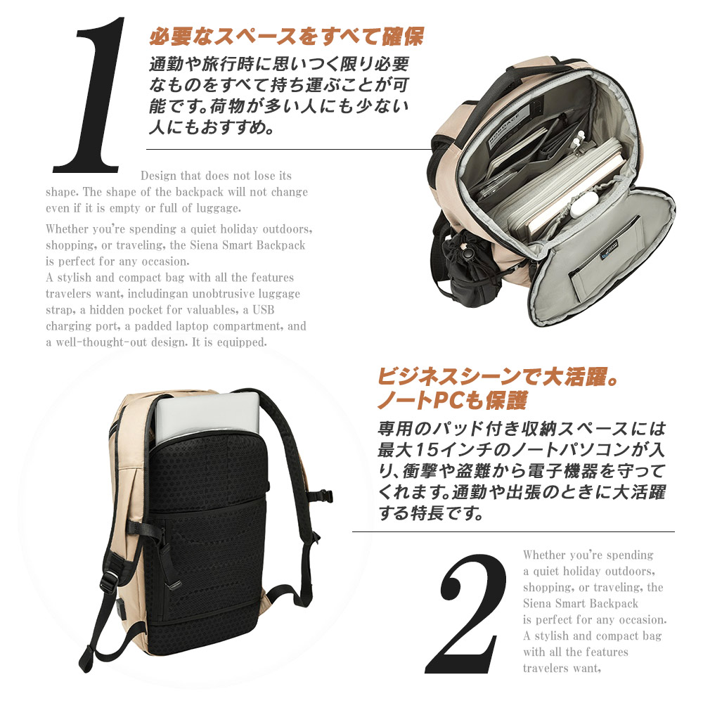 リュック 大容量 22L 軽量 メンズ 通学 シンプル おしゃれ NORDACE