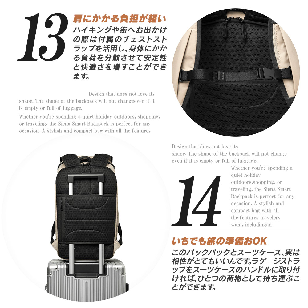 リュック 大容量 22L 軽量 メンズ 通学 シンプル おしゃれ NORDACE