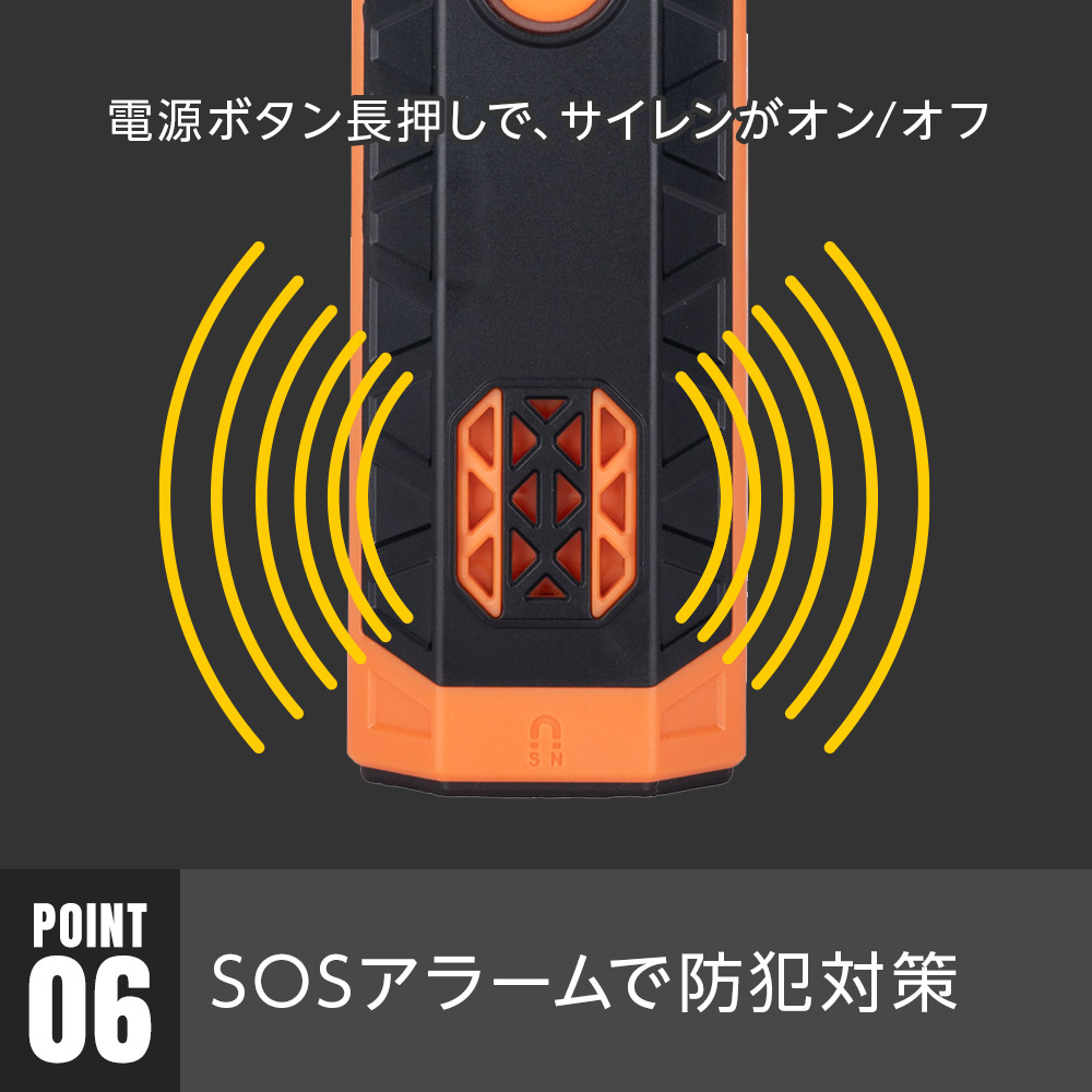 作業する方に最適】懐中電灯 LED ライト 強力 1000Lm 充電式 磁石 SOS