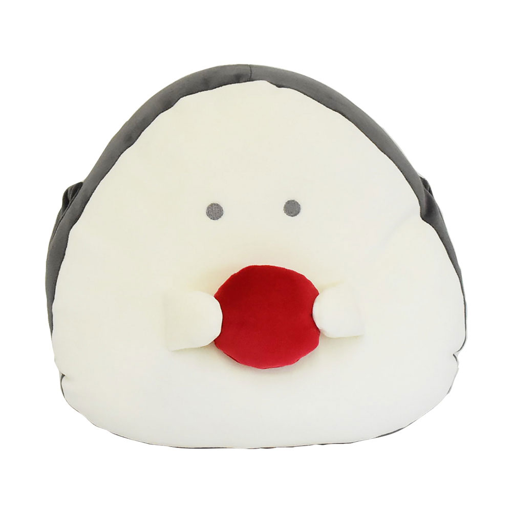 ぎゅっとおにぎりさん もちもちリラックスクッション 腕を通せる 仮眠
