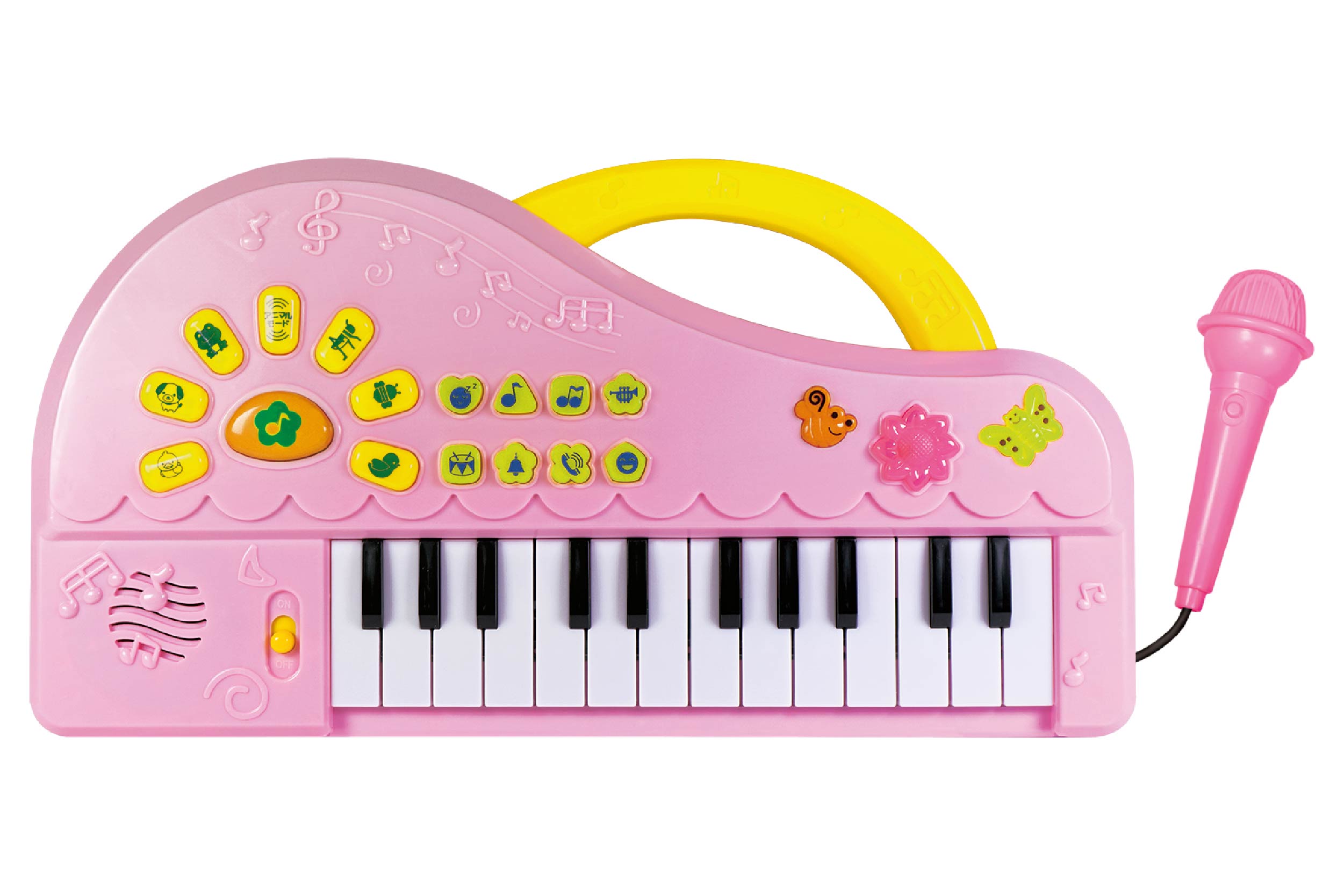 ピアノ おもちゃ 3歳 マイク付き 子供 キッズ 女の子 可愛い かわいい 音楽玩具 子供ピアノ キーボード 知育玩具 多機能 マイク付き リサイタルピアノ｜vt-web｜02