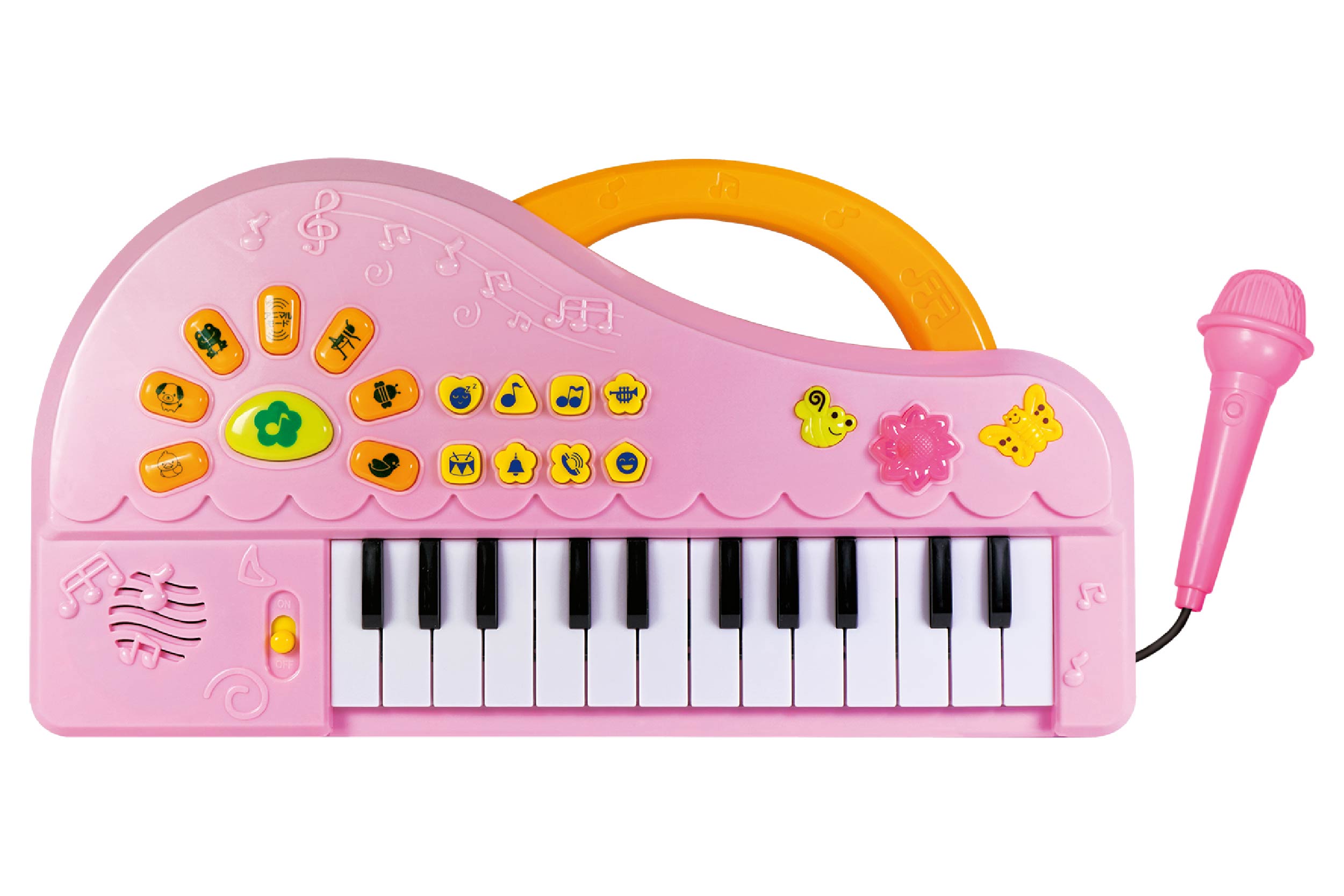 ピアノ おもちゃ 3歳 マイク付き 子供 キッズ 女の子 可愛い かわいい 音楽玩具 子供ピアノ キーボード 知育玩具 多機能 マイク付き リサイタルピアノ｜vt-web｜03