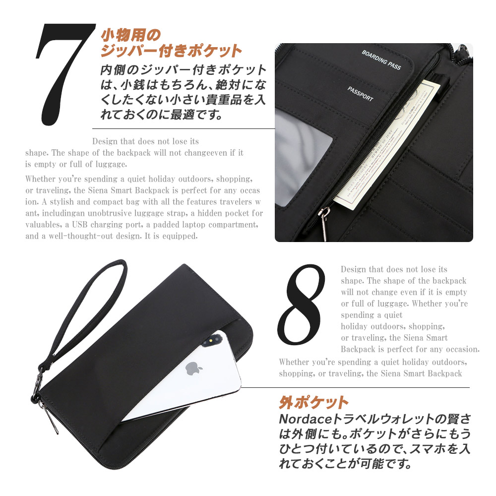 正規輸入販売代理店 Nordace トラベルウォレット ND1034