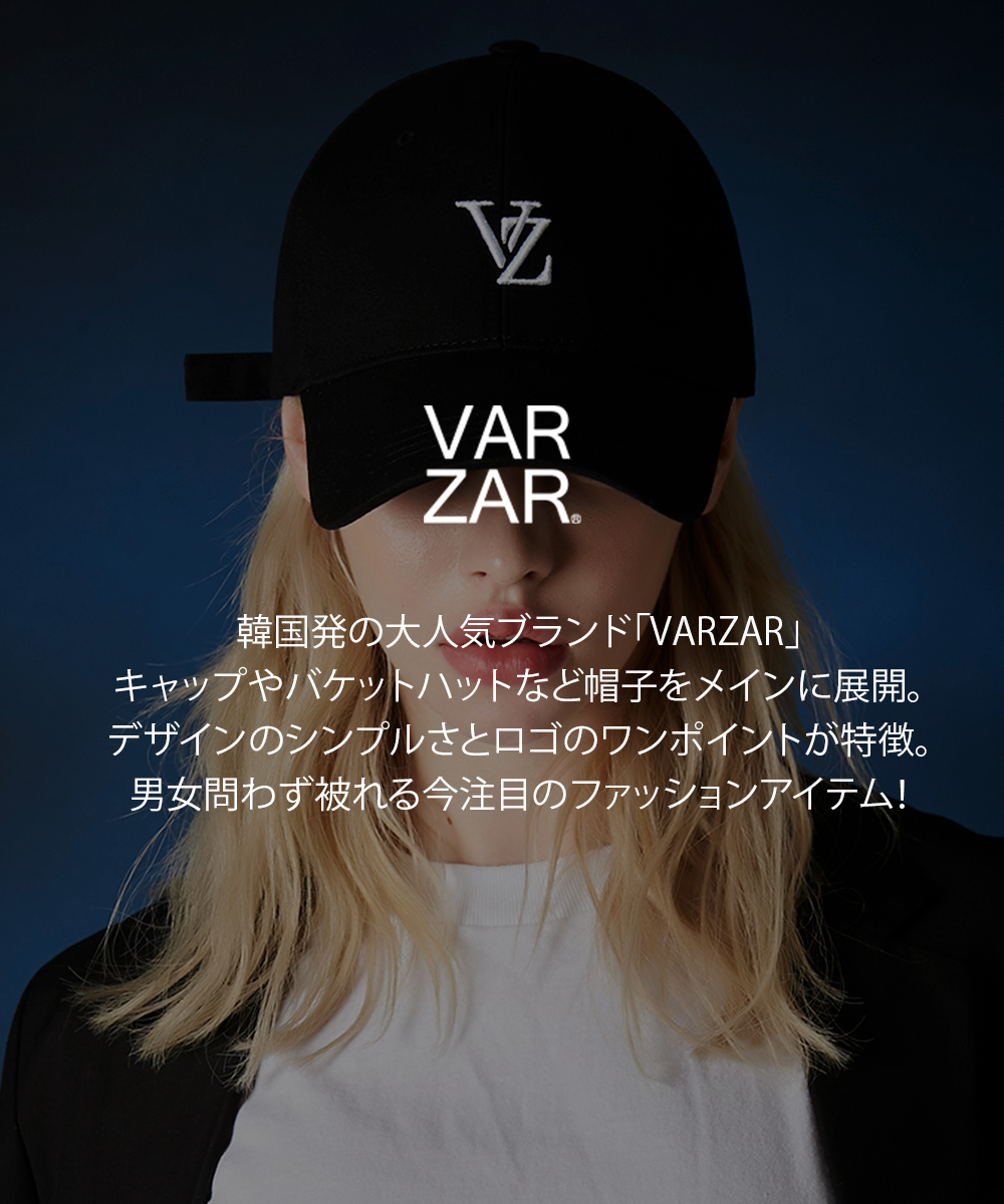 バザール キャップ 正規品 国内発送 帽子 韓国 ファッション レディース 人気 深め VARZAR 3D Monogram logo over  fit ball cap 504 505 506 507