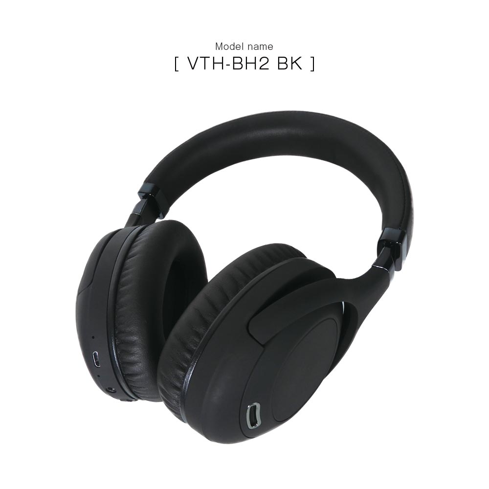 ヴァーテックス Bluetoothヘッドホン VTH-BH2 BK