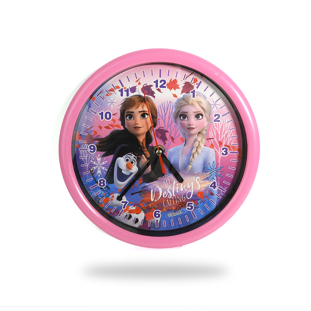 824円 割引も実施中 7143 ディズニー アナと雪の女王 Disney Frozen 掛け時計 時計 直径25cm ウォールクロック Wall Clock 並行輸入品