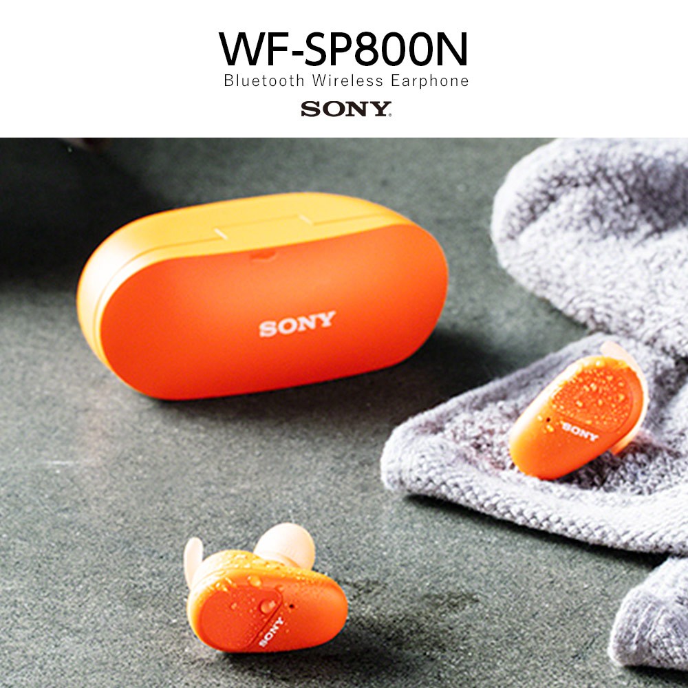 Bluetooth イヤホン ソニー SONY ワイヤレス WF-SP800N DM オレンジ 