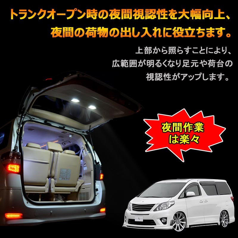 光らせ屋　20ヴェルファイア /20アルファード ウェルカムランプ Vulcans 「セール価格」TOYOTA アルファード20系/ヴェルファイア20系