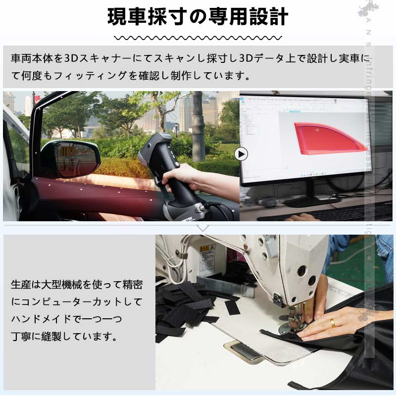 2in1 サンシェード+メッシュカーテン 車種選択可 日除け マグネット式 遮光率99% 断熱 遮熱 4層構造 日よけ インテリア カーテン 内装 パーツ 紫外線 UVカット 