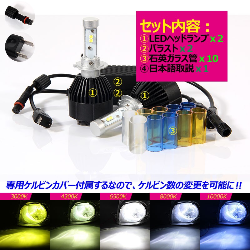 Vulcans 「セール価格」多彩 LEDヘッドライト HB4/9006 40W 4000LM