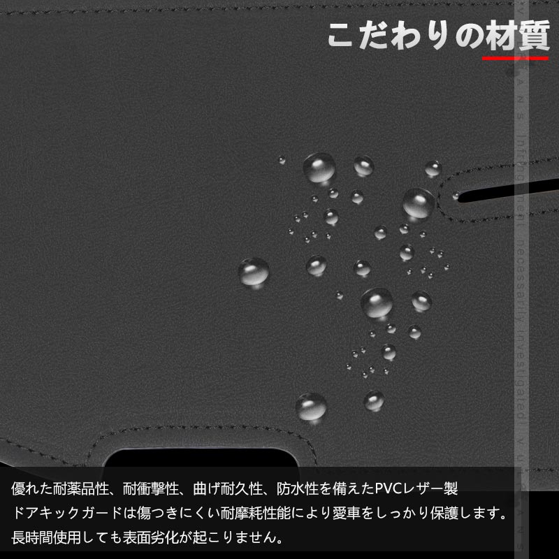 三菱 デリカミニ B34A/B35A/B37A/B38A ドアキックガード 選べる2色 キズや汚れ防止 2枚 ドアトリム ドアプロテクター 保護 内装 パーツ アクセサリー カスタム