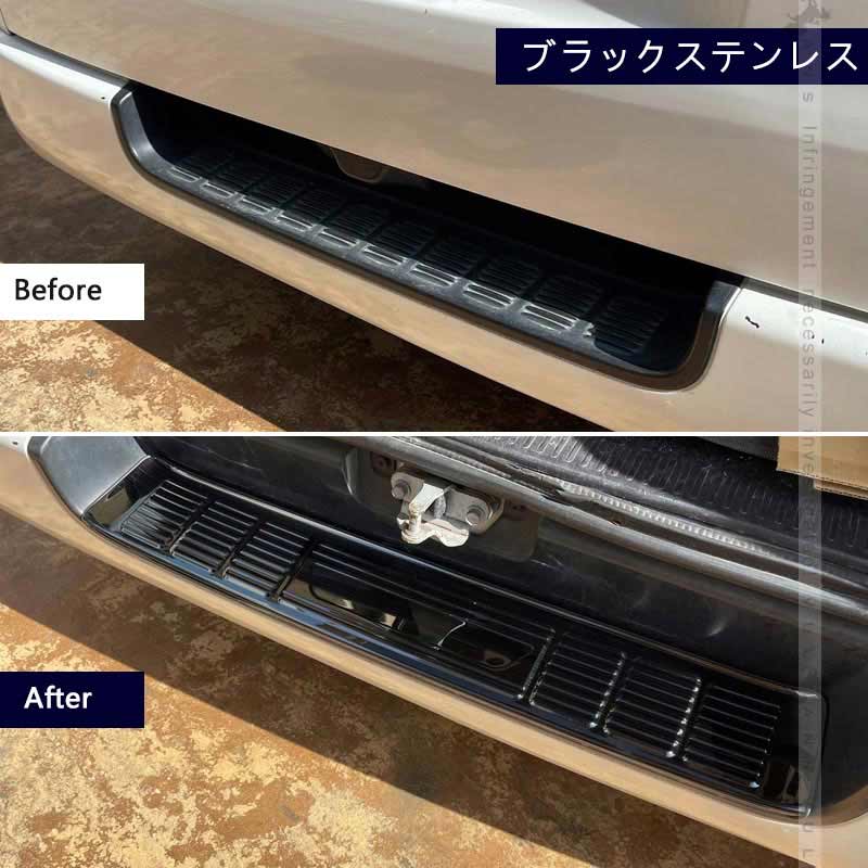 N-VAN JJ1/2 ラゲッジスカッフ ブラックステン/シルバーステンレス/カーボン調（食刻加工） 選べる3色 ステップガード 外装 パーツ アクセサリー カスタム