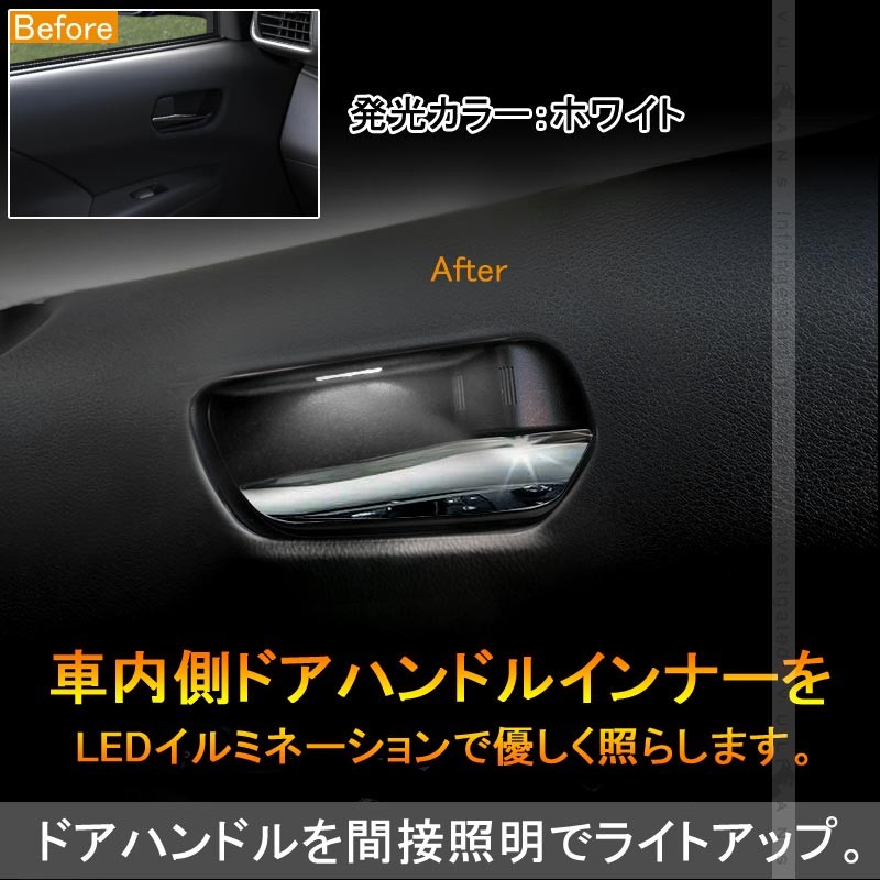 Vulcans セレナ C27 インナードアハンドルイルミ インサイド ドア