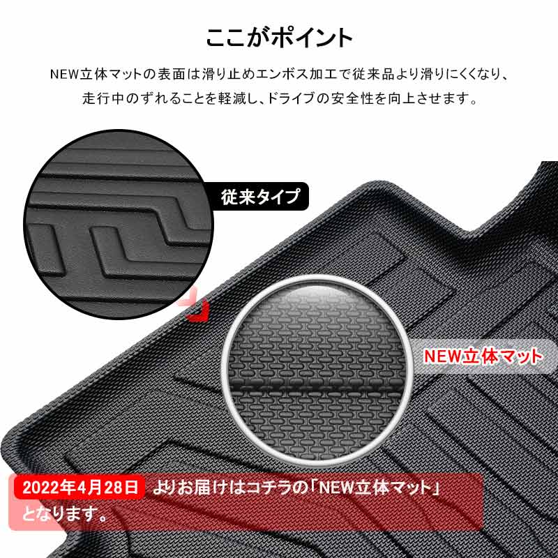 ハイエース 200系 4型 標準車用 3Dラゲッジマット 2PCS カーゴマット フロアマット トランク マット TPV素材 防汚 荷室 防水 カスタム パーツ 内装