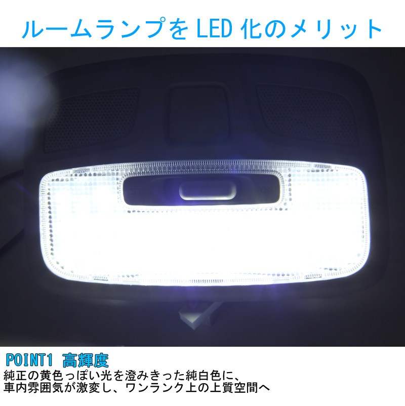 新型 ジムニー JB64W ジムニーシエラ JB74W LEDルームランプセット 3点セット LED50個 ホワイト 3chip SMD ルーム球 ライト 専用工具付き 内装 カスタム パーツ