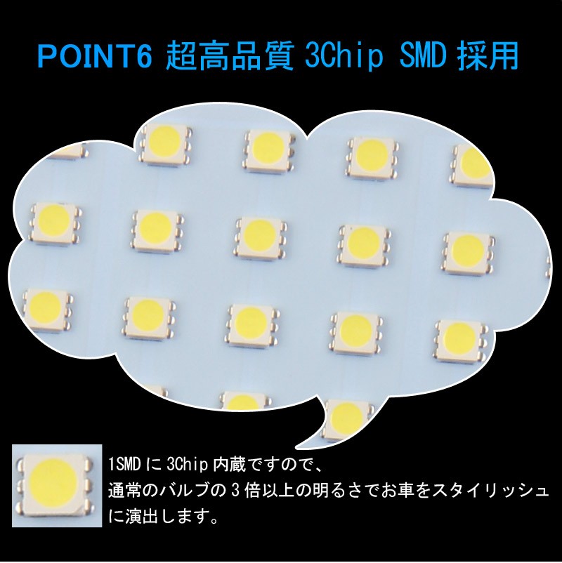 新型 ジムニー JB64W ジムニーシエラ JB74W LEDルームランプセット 3点セット LED50個 ホワイト 3chip SMD ルーム球 ライト 専用工具付き 内装 カスタム パーツ