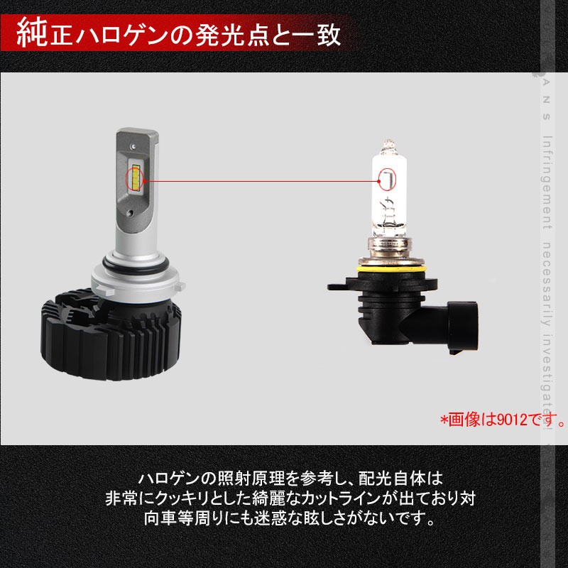 Vulcans 「セール価格」7 PLUS LEDヘッドライト HB4/9006 4500LM