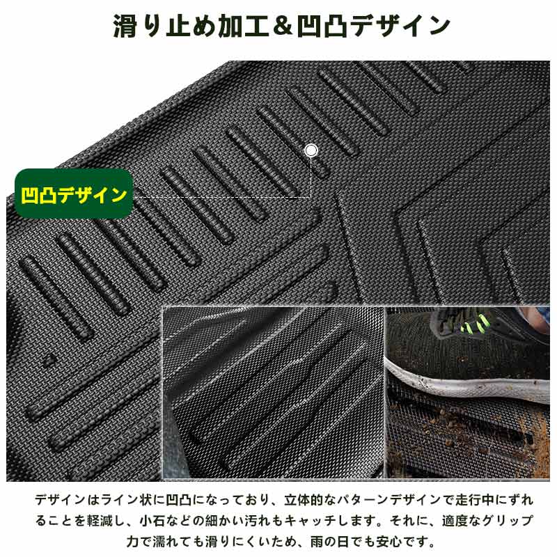 新型N-BOX JF3 JF4 3D ラゲッジマット TPE材質 立体成型 カーマット ズレ防止 内装 カスタム パーツ 消臭 抗菌 トランクマット ラゲージトレイ ラゲージマット