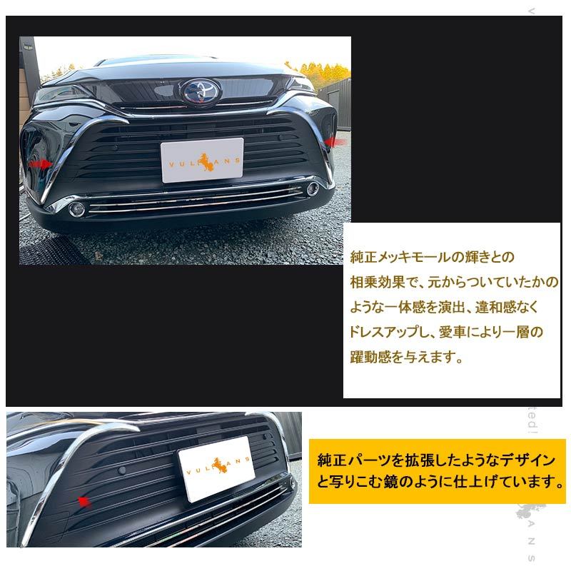 YOURS 新型 ハリアー 80系 専用 メッキパーツ フロントコーナー