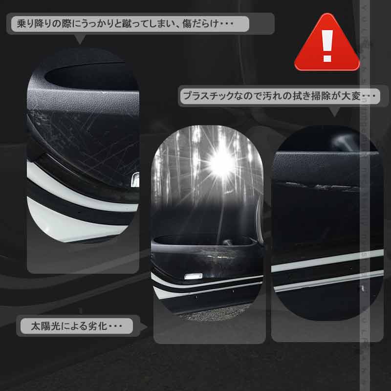 Vulcans レザー製 ドアキックガード タント/タント カスタム LA650S