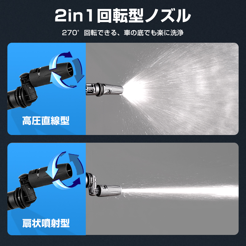 セール価格」高圧洗浄機 コードレス 充電式 洗浄機 洗車機 強力
