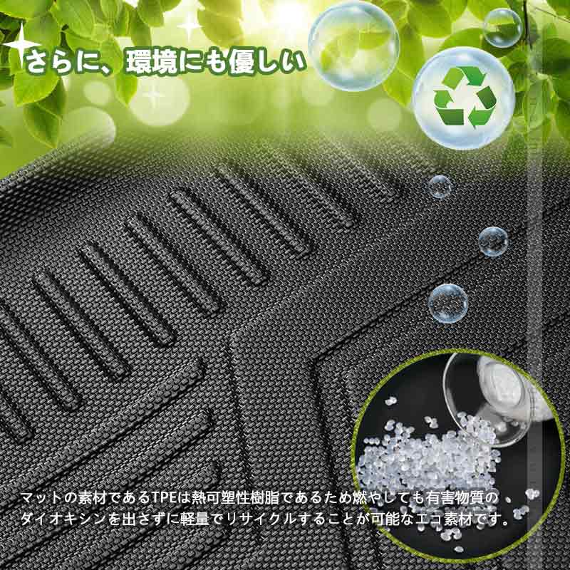 セレナ C28 e-POWER 7人乗り 3Dセカンドマット 汚れ防止 TPE材質 立体 カーマット ズレ防止 内装 カスタム パーツ 用品 アクセサリー フロアマット