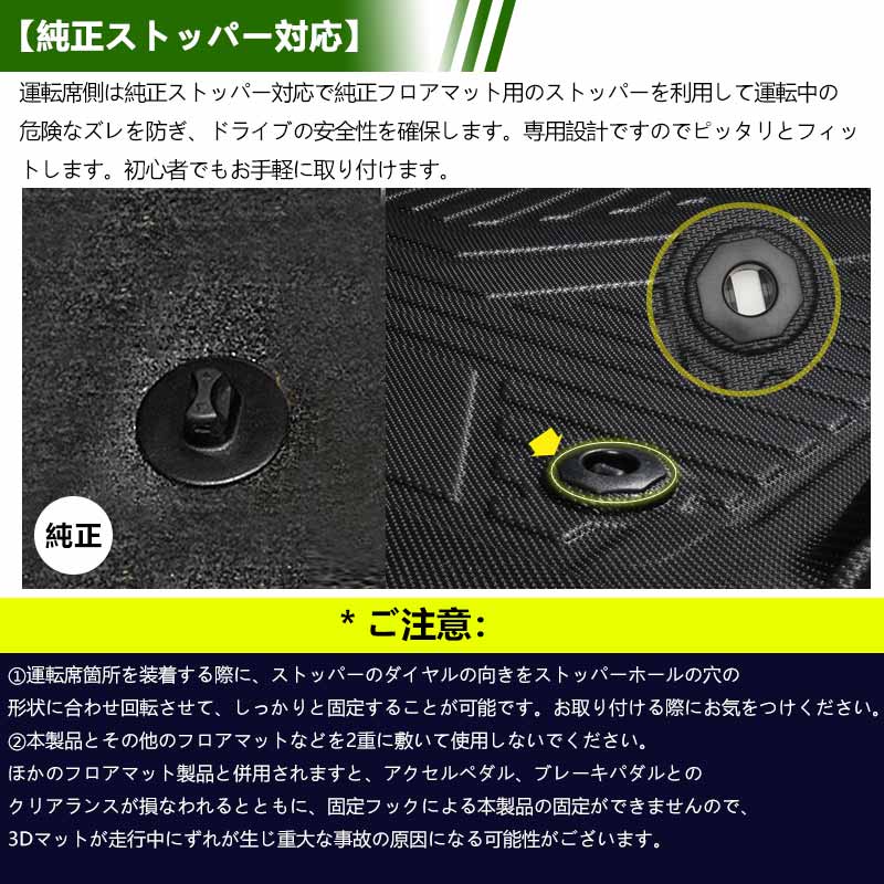 アルファード ヴェルファイア 40系 3Dフロアマット 6枚 セカンドマット サードマット TPE材質 立体 カーマット 内装 カスタム パーツ 用品 アクセサリー