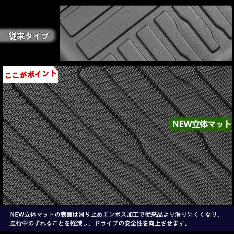 アルファード ヴェルファイア 40系 3Dフロアマット 6枚 セカンドマット サードマット TPE材質 立体 カーマット 内装 カスタム パーツ 用品 アクセサリー